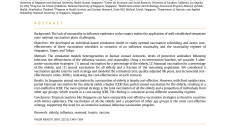 Cost-Effectiveness Analysis for Influenza Vaccination Coverage and Timing in Tropical and Subtropical Climate Settings- A Modeling Study-01