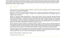 Cost-Effectiveness Analysis for Influenza Vaccination Coverage and Timing in Tropical and Subtropical Climate Settings- A Modeling Study-01